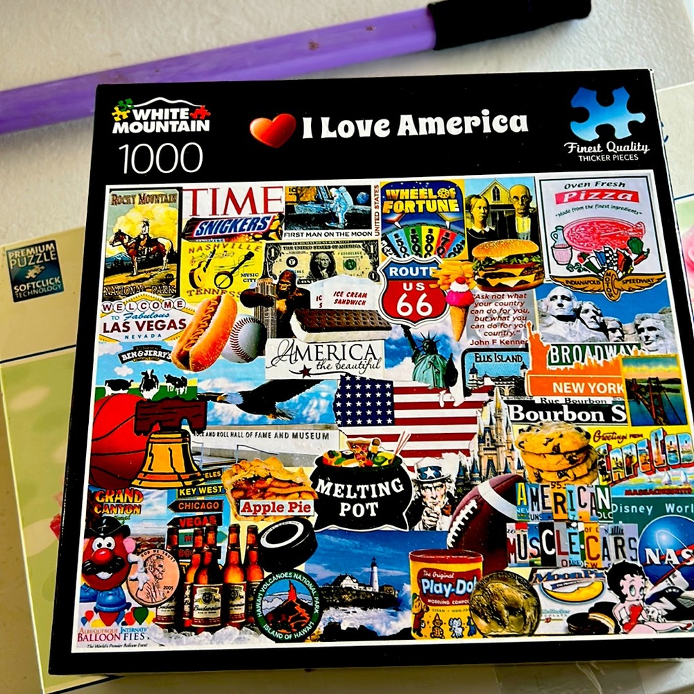 White Mountain 1000 piece puzzle America